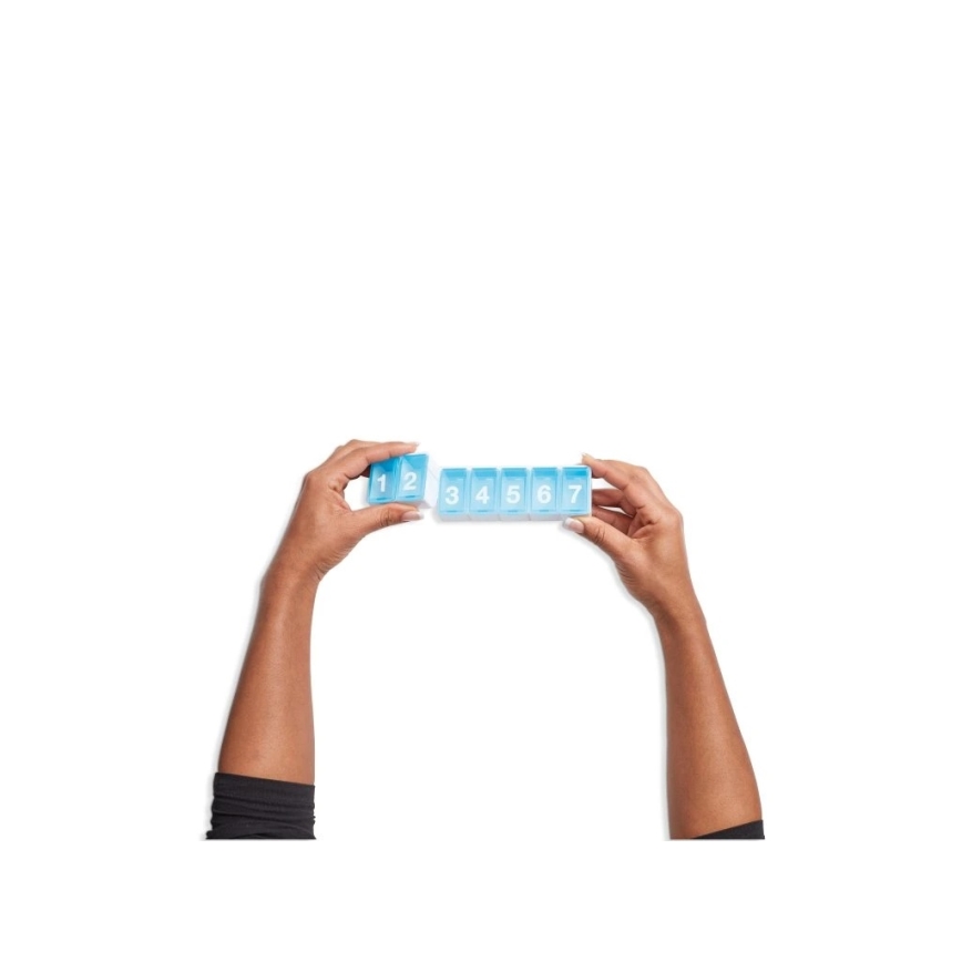 Vitility - Dispensador semanal de medicamentos azul