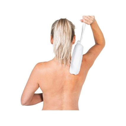 Vitility - Esponja de banho com cabo, branca