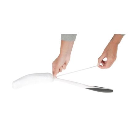 Vitility - Esponja de banho com cabo, branca