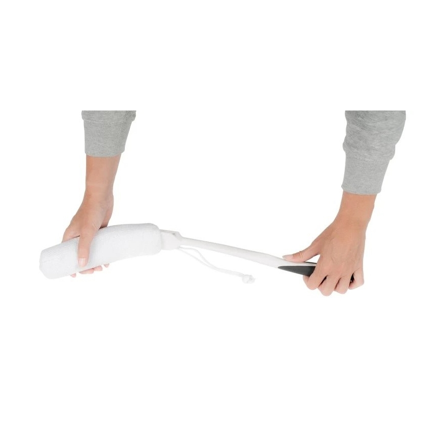 Vitility - Esponja de banho com cabo, branca