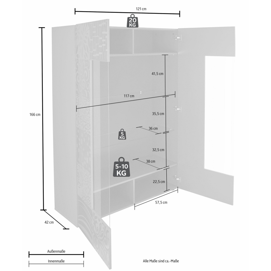 Vitrine ARIA Carvalho Sonoma