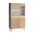 Vitrine KIOTO 106x183x37 cm carvalho Cremona/vidro