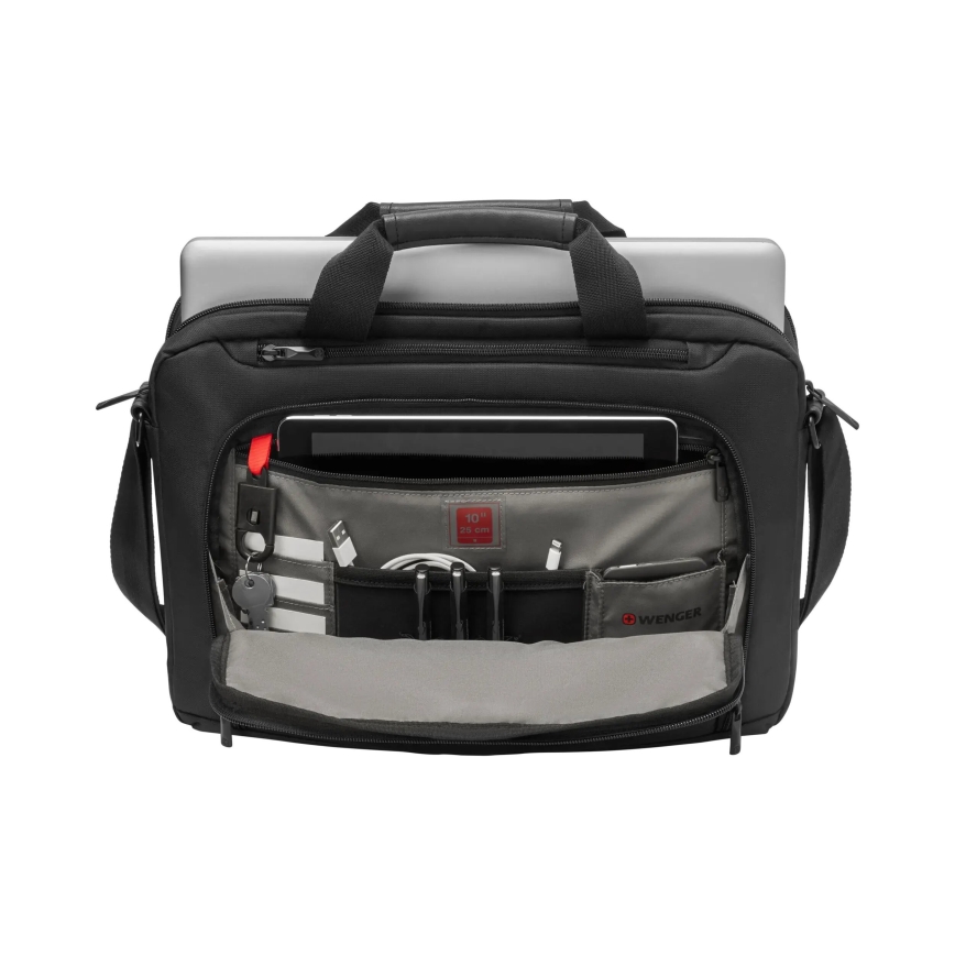 Wenger - Bolsa para computador portátil 8 l 16 com bolsa para tablet 10 Source preto