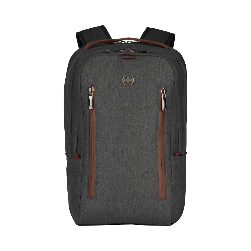 Wenger - Mochila para portátil 15 l 16 com bolso para tablet 12 + bolsa crossbody City Upgrade 2 em 1 cinza