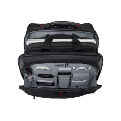 Wenger - Mala de viagem com rodas 23 l 17“ + saco para portátil 15,4” Potomac preto