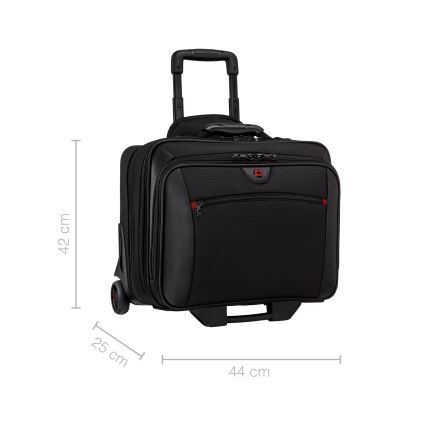 Wenger - Mala de viagem com rodas 23 l 17“ + saco para portátil 15,4” Potomac preto