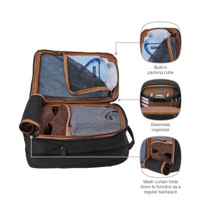 Wenger - Mochila para computador portátil 16 l 16 com bolsa para tablet 12 Cidade Traveler preto