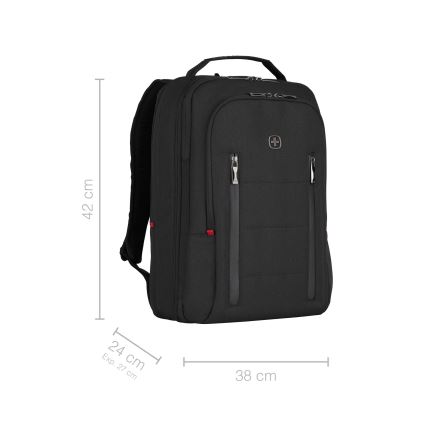 Wenger - Mochila para computador portátil 16 l 16 com bolsa para tablet 12 Cidade Traveler preto