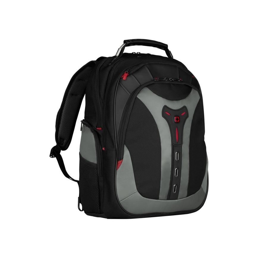 Wenger - Mochila para computador portátil 25 l 17 com bolsa para tablet 12 Pegasus preto/cinzento