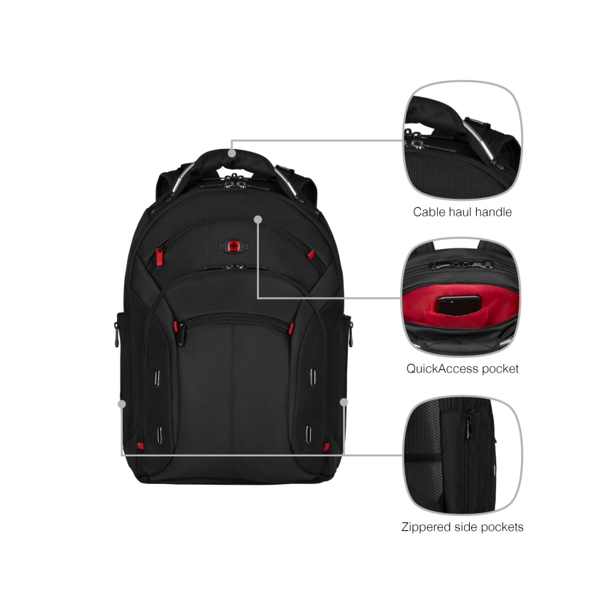 Wenger - Mochila para portátil 20 l 15 com bolso para tablet 10 Gigabyte preta