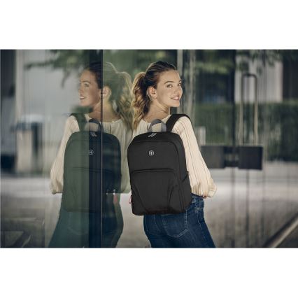 Wenger - Mochila para portátil 20 l 15,6 com bolso para tablet 10 Motion preta