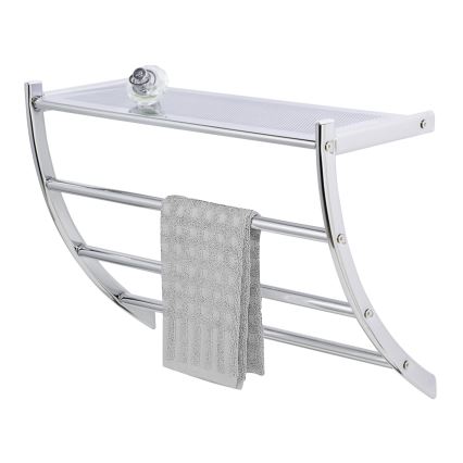 WENKO 15578100 - Toalheiro de pé PESCARA 56x46 cm cromado brilhante