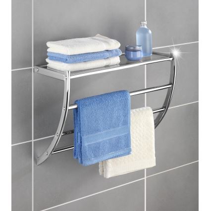 WENKO 15578100 - Toalheiro de pé PESCARA 56x46 cm cromado brilhante
