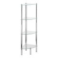 WENKO 15852100 - Estante YAGO 30x104 cm inox/prateado/transparente