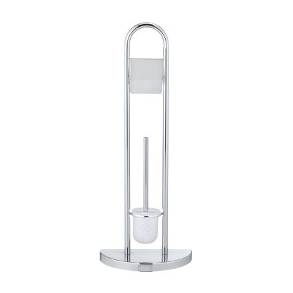 WENKO 16608100 - Escova de WC COSENZA 33x84 cm cromado brilhante/acetinado