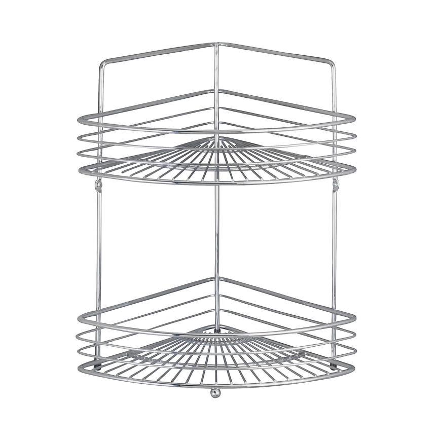 WENKO 16821100 - Prateleira de canto MILANO 31,5x37 cm cromado brilhante