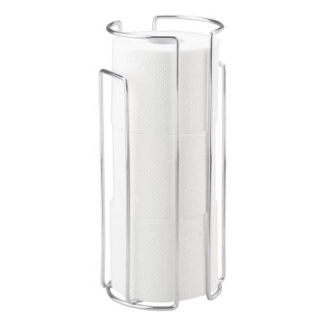 WENKO 16825100 - Suporte para papel higiénico MILANO 13,5x32 cm cromado brilhante