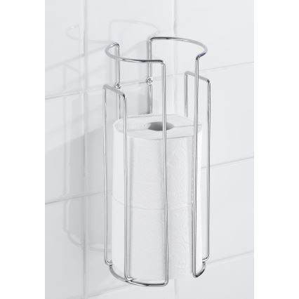 WENKO 16825100 - Suporte para papel higiénico MILANO 13,5x32 cm cromado brilhante