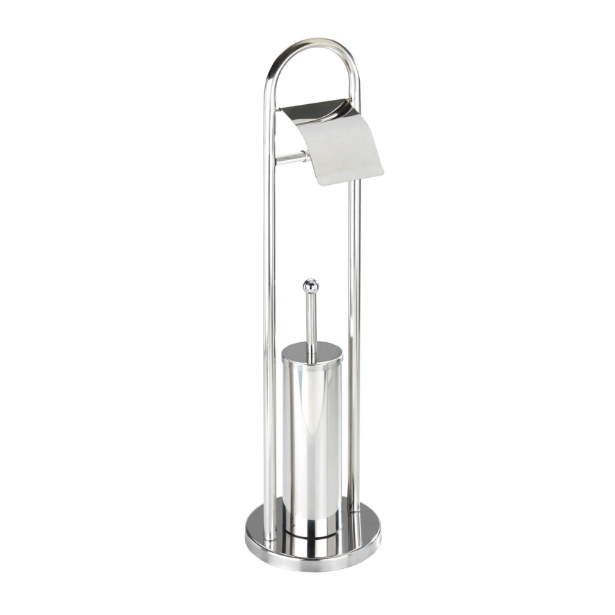 WENKO 16993100 - Conjunto para WC VASTO 22x81 cm inox/prateado
