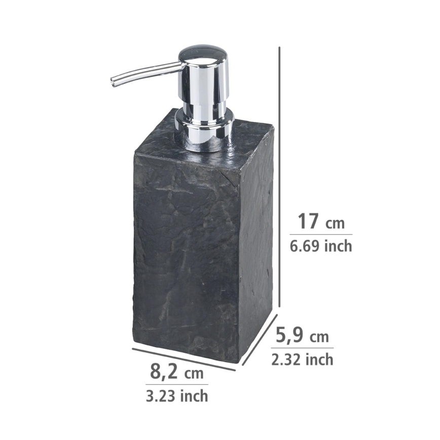 WENKO 17921100 - Doseador de sabão SLATE ROCK 250 ml antracite