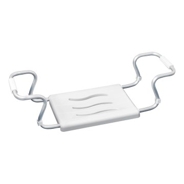 WENKO 17930100-Assento para banheira SECURA 26x18 cm branco/prateado