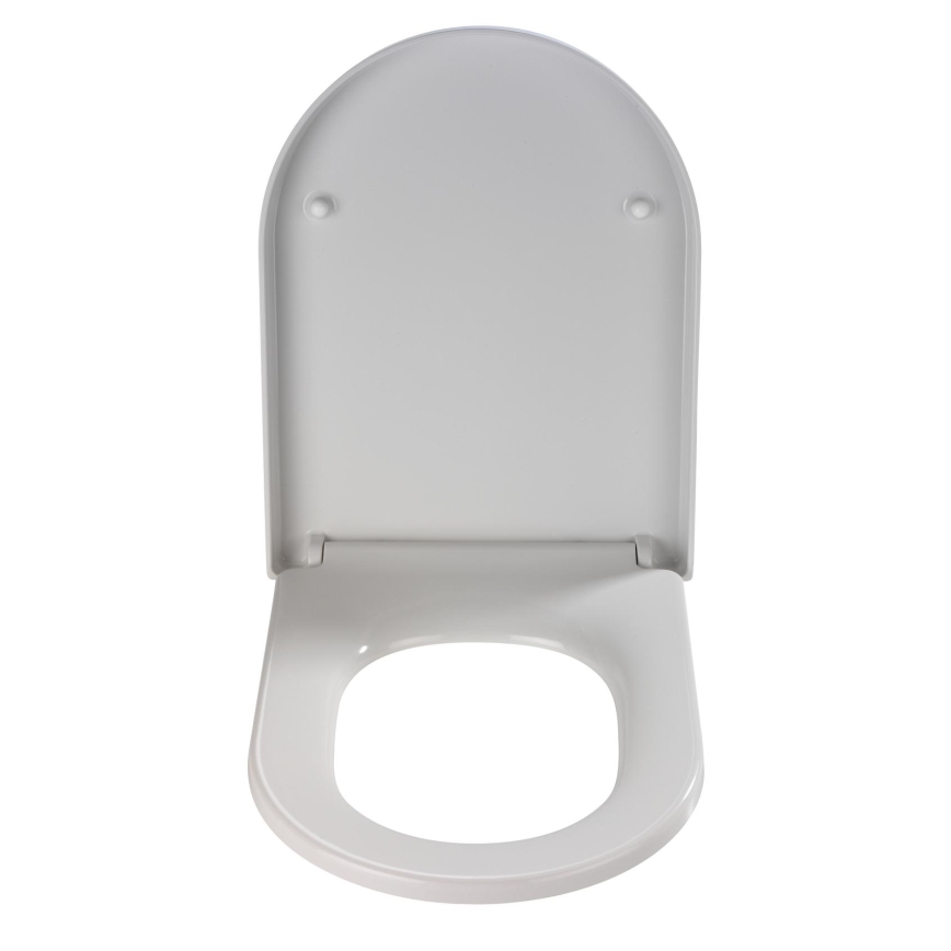 WENKO 18396100-WC assento de sanita PALMA 46,5x35,7 cm branco/prateado