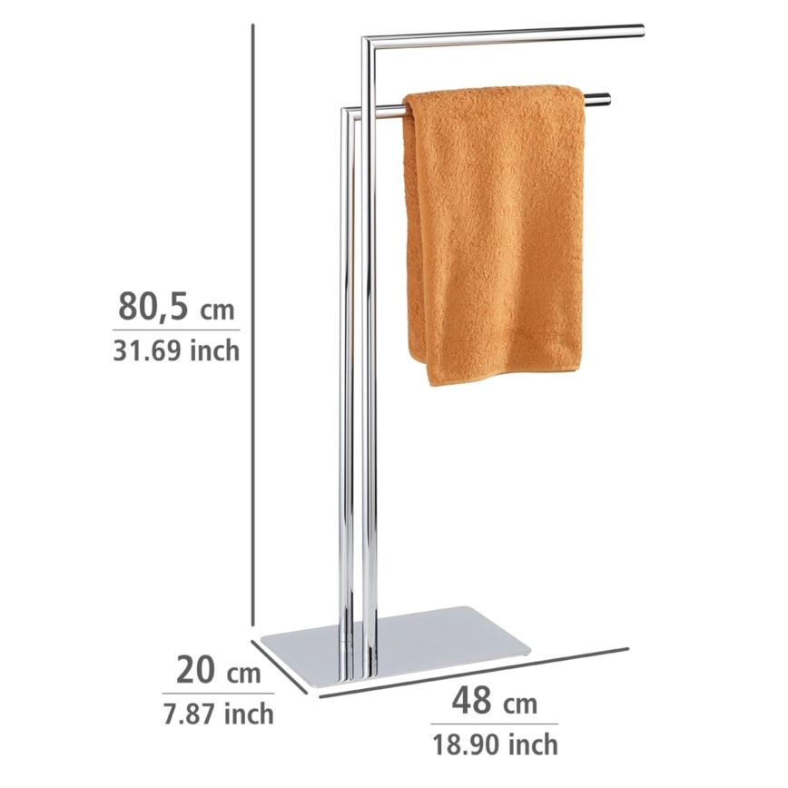 WENKO 18563100 - Suporte para toalhas RECCO 48x80,5 cm cromado brilhante
