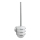 WENKO 18768100-WC Conjunto WC TURBO-LOC Redondo, Aço, 10x37,5 cm, cromado polido/branco