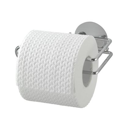 WENKO 18774100 - Suporte de papel higiénico TURBO-LOC redondo em aço 14x9 cm cromado