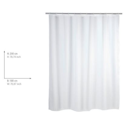 WENKO 19104100 - Cortina de duche 180x200 cm branca
