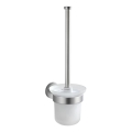 WENKO 19614100 - Escova de WC BOSIO MATT 10x14 cm inox/prateado/acetinado
