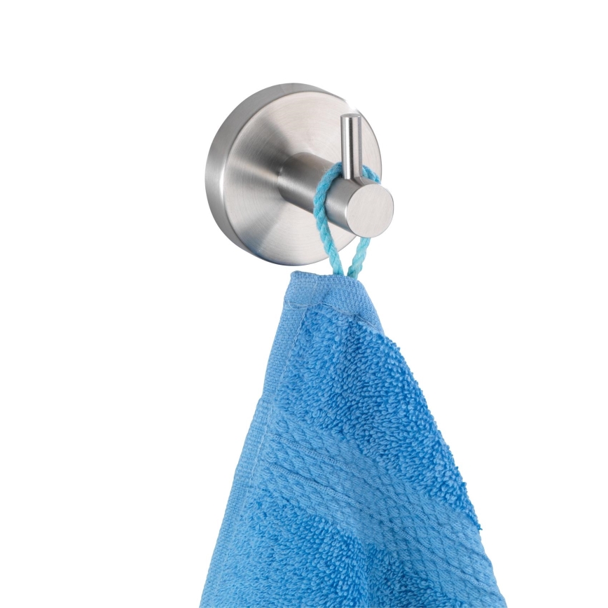 WENKO 19621100 - Gancho BOSIO MATT 5,5x5,5 cm aço inoxidável/prateado