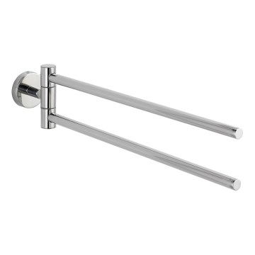 WENKO 20213100 - Suporte para toalhas BOSIO SHINE 43 x 9 cm, aço inoxidável/prateado