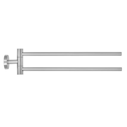 WENKO 20213100 - Suporte para toalhas BOSIO SHINE 43 x 9 cm, aço inoxidável/prateado