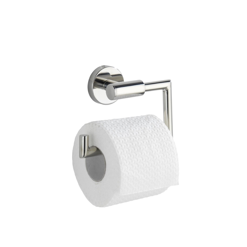 WENKO 20216100 - Suporte para papel higiénico BOSIO SHINE 15x10,5 cm aço inoxidável/prateado