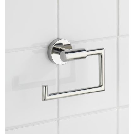 WENKO 20216100 - Suporte para papel higiénico BOSIO SHINE 15x10,5 cm aço inoxidável/prateado