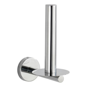 WENKO 20218100 - Suporte para papel higiénico BOSIO SHINE 8x12,5 cm aço inoxidável/prateado