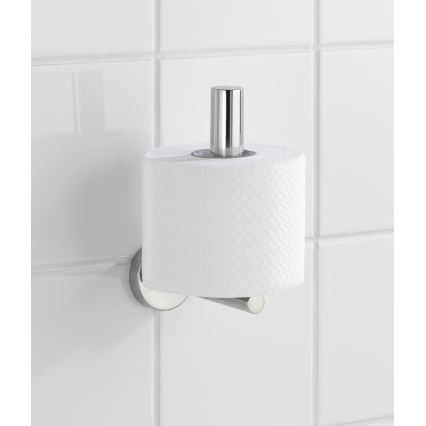 WENKO 20218100 - Suporte para papel higiénico BOSIO SHINE 8x12,5 cm aço inoxidável/prateado