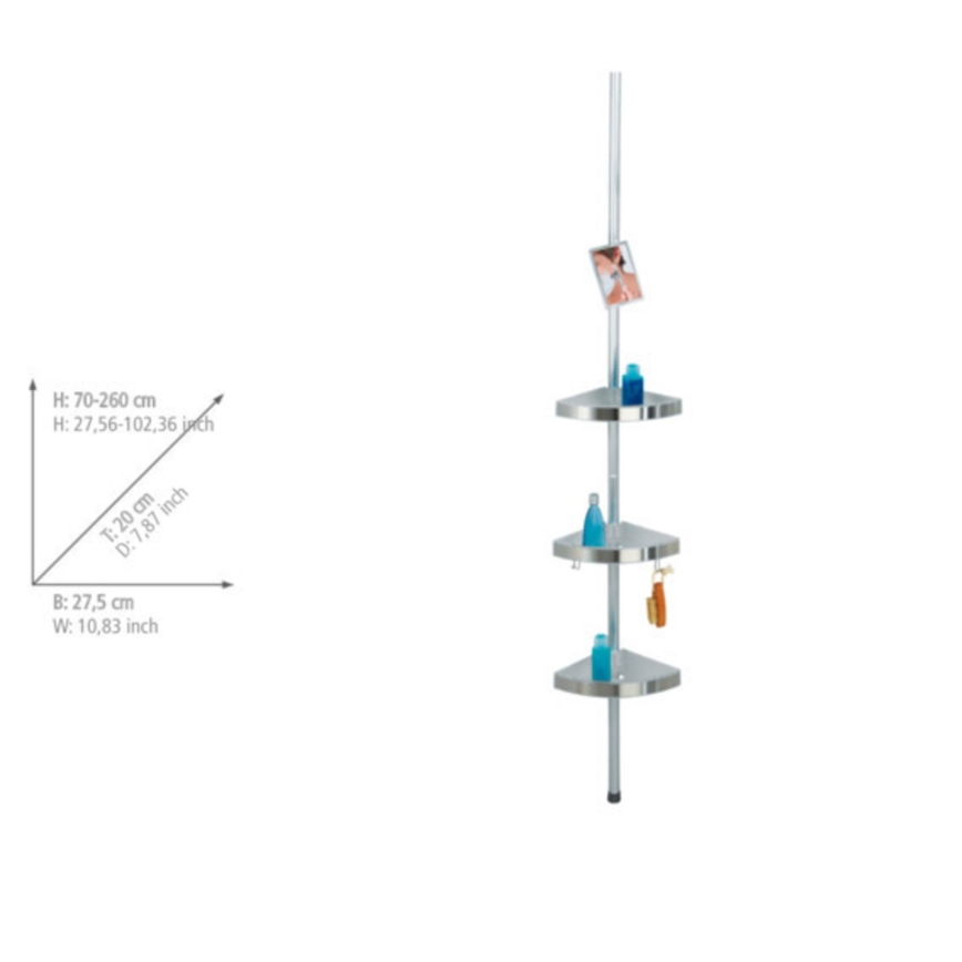 WENKO 20349100-Peça de canto PREMIUM 27,5x260 cm satinado