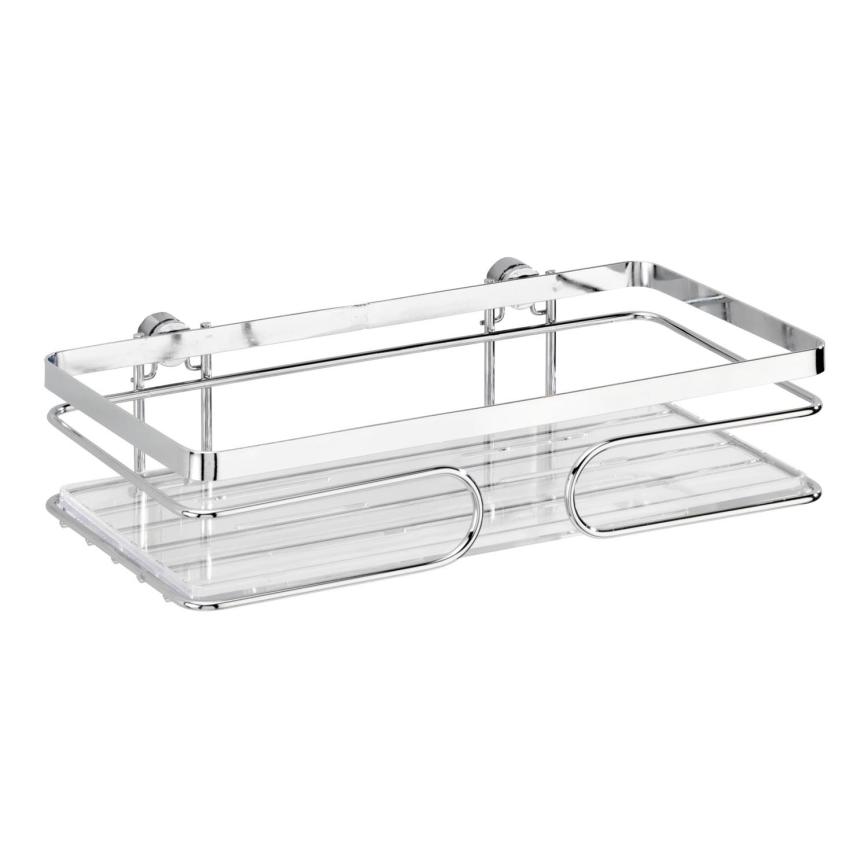 WENKO 20409100-Prateleira PREMIUM AÇO INOXIDÁVEL 24x13,5 cm inox/prateada
