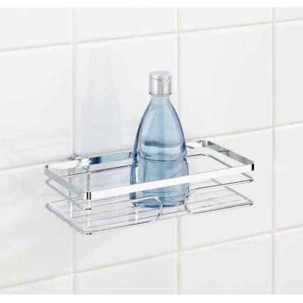 WENKO 20409100-Prateleira PREMIUM AÇO INOXIDÁVEL 24x13,5 cm inox/prateada