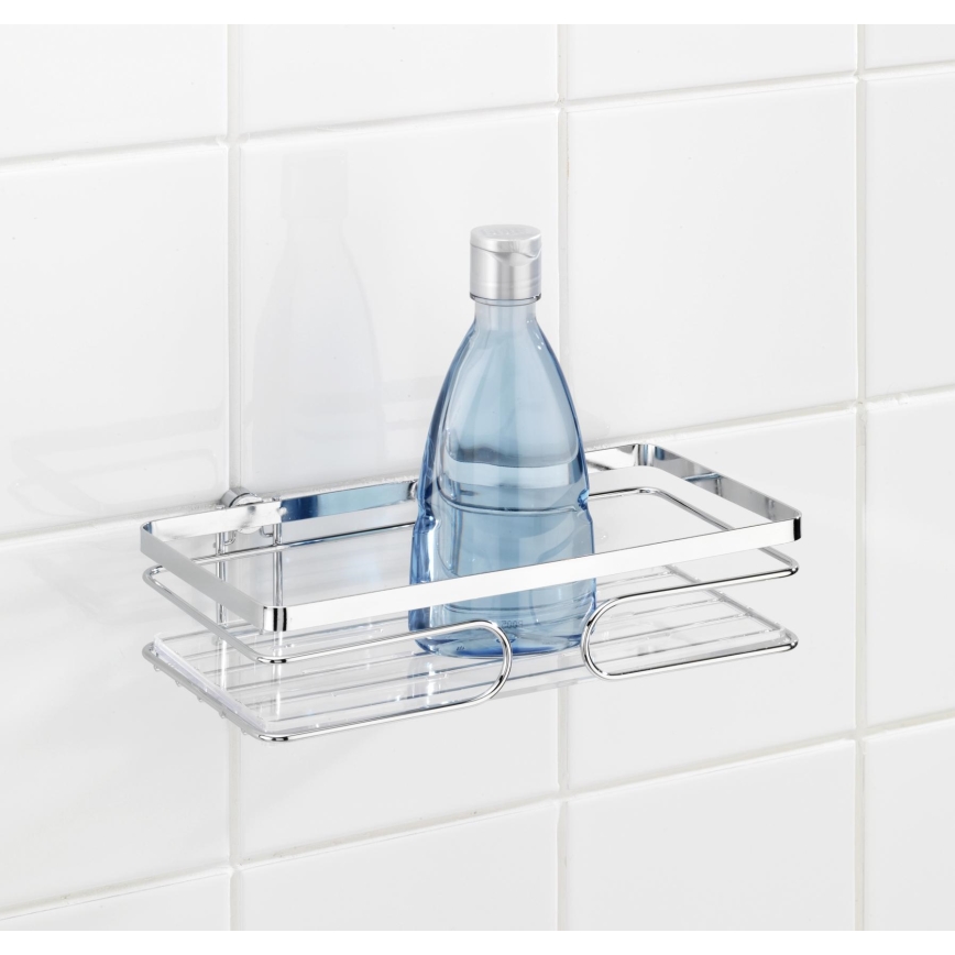 WENKO 20409100-Prateleira PREMIUM AÇO INOXIDÁVEL 24x13,5 cm inox/prateada