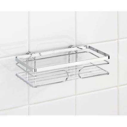 WENKO 20409100-Prateleira PREMIUM AÇO INOXIDÁVEL 24x13,5 cm inox/prateada