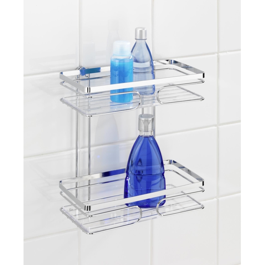 WENKO 20410100-Prateleira PREMIUM em Aço Inoxidável 24x27 cm inox/prateado