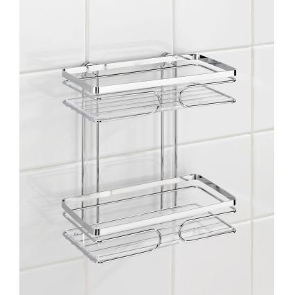 WENKO 20410100-Prateleira PREMIUM em Aço Inoxidável 24x27 cm inox/prateado