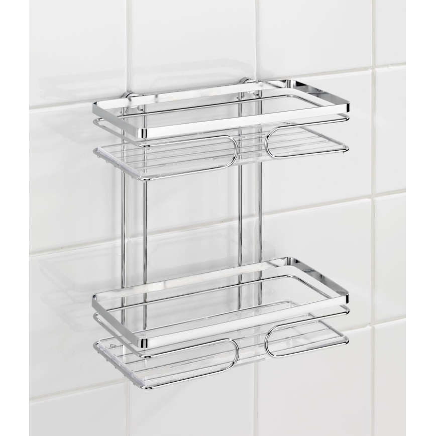 WENKO 20410100-Prateleira PREMIUM em Aço Inoxidável 24x27 cm inox/prateado