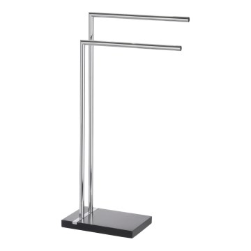 WENKO 20461100 - Toalheiro NOBLE 45,5 x 82 cm, cromado/preto