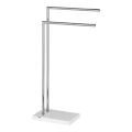 WENKO 20487100 - Toalheiro de pé NOBLE 45,5x82 cm cromado brilhante/branco