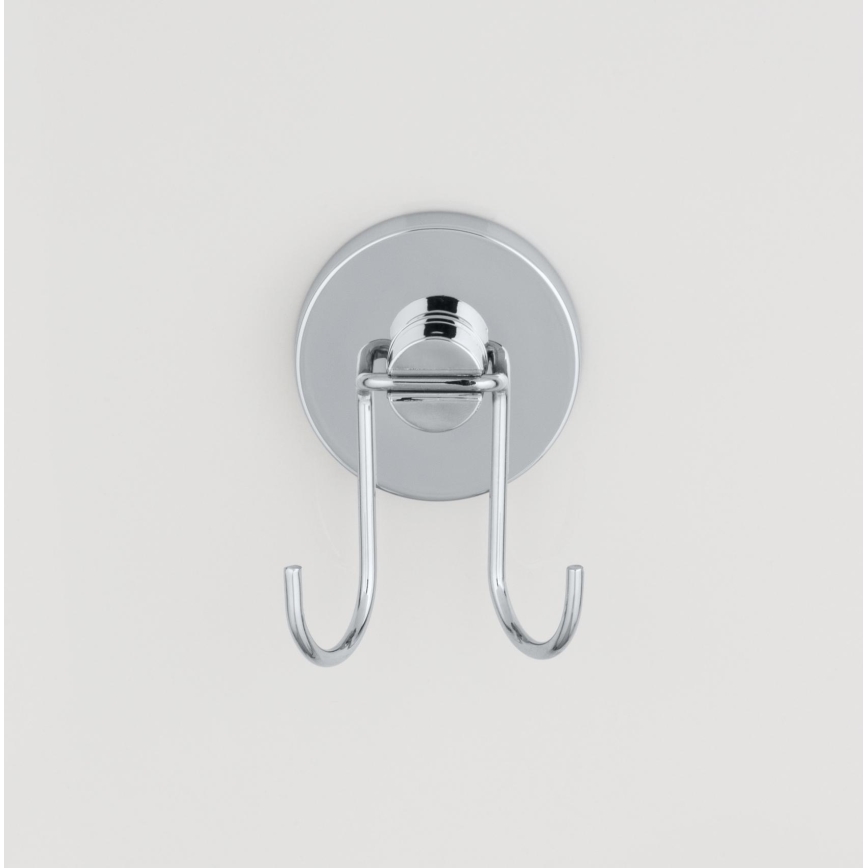 WENKO 20877100 - Rodo VACUUM-LOC redondo em aço inox 24,5x25 cm, cromado brilhante/prateado