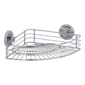 WENKO 20887100-Prateleira VACUUM-LOC redonda em aço 31x22,5 cm, cromado brilhante